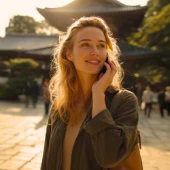 Geisha con kimono tradicional caminando por las calles de Gion, símbolo de la cultura japonesa